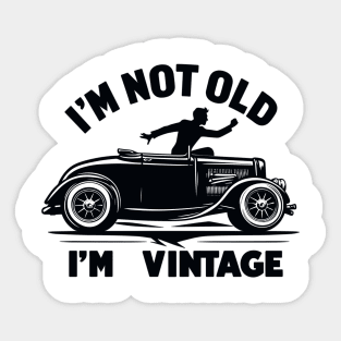 Vintage Car Sticker